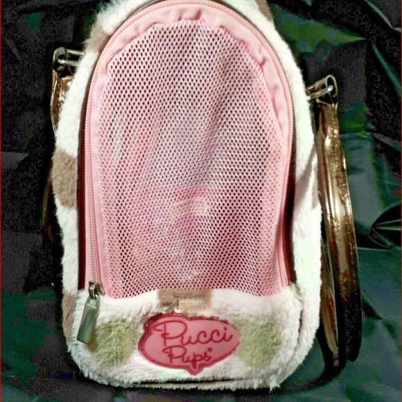 Pucci Pups Carrying Case Spotted w Window for Stuffy Toys or Plush Puppies/Cat - Picture 3 of 4
